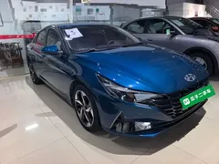 2021 Hyundai Elantra 1.5L CVT GLX Elite, синий — фото 4