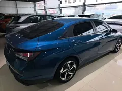 2021 Hyundai Elantra 1.5L CVT GLX Elite, синий — фото 7