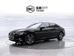 2021 Audi A6L 45 TFSI, чёрный — фото 1