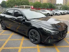 2021 Hyundai Elantra 1.5L CVT LUX Premium, чёрный — фото 1