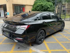 2021 Hyundai Elantra 1.5L CVT LUX Premium, чёрный — фото 7
