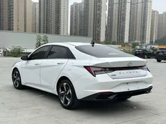 2022 Hyundai Elantra 1.5L CVT LUX Premium, белый — фото 4
