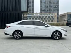 2022 Hyundai Elantra 1.5L CVT LUX Premium, белый — фото 8