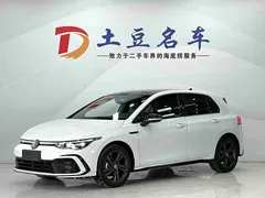 2021 Volkswagen Golf 280TSI DSG R-Line, белый — фото 1