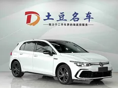 2021 Volkswagen Golf 280TSI DSG R-Line, белый — фото 3