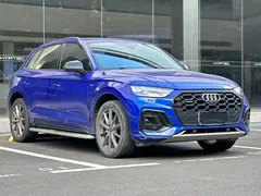 2021 Audi Q5L 45 TFSI Sport, синий — фото 5