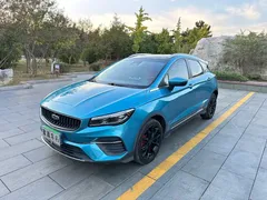 2021 Geely Emgrand S 1.4T CVT Flagship, синий — фото 3