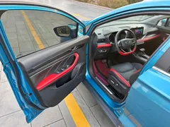 2021 Geely Emgrand S 1.4T CVT Flagship, синий — фото 13