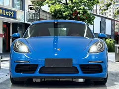 2022 Porsche 718 Cayman 2.0T, синий — фото 2