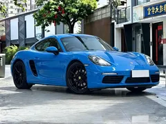 2022 Porsche 718 Cayman 2.0T, синий — фото 3