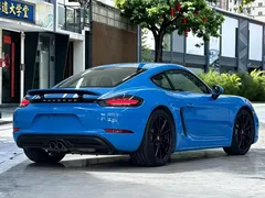 2022 Porsche 718 Cayman 2.0T, синий — фото 7