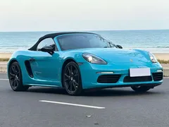 2019 Porsche 718 Boxster T 2.0T, синий — фото 3
