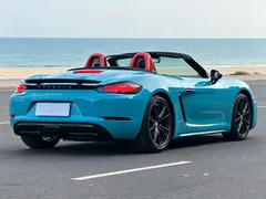 2019 Porsche 718 Boxster T 2.0T, синий — фото 9