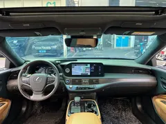 2021 Lexus LS 500h Luxury, чёрный — фото 14