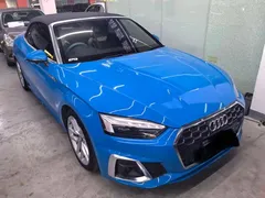 2021 Audi A5 Cabriolet 40 TFSI Fashion Dynamic, синий — фото 1