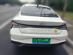 2021 Hyundai Elantra 1.5L CVT LUX Premium, белый — фото 3