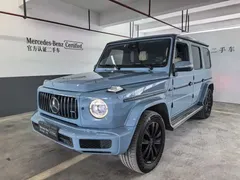 2021 Mercedes-Benz G-Class G 500, синий — фото 1