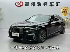 2021 BMW 7 Series 740Li Leading M Sport Package, чёрный — фото 1