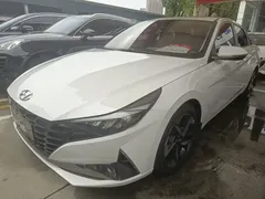 2021 Hyundai Elantra 1.5L CVT LUX Premium, белый — фото 3