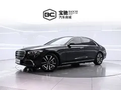 2023 Mercedes-Benz S-Class S 400 L Luxury, чёрный — фото 1