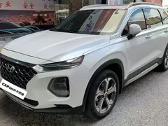 2020 Hyundai Santa Fe 380 TGDi AT 2WD GLS Luxury, белый — фото 1
