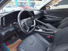 2021 Hyundai Elantra 1.5L CVT GLX Elite, синий — фото 7