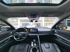 2021 Hyundai Elantra 1.5L CVT GLX Elite, синий — фото 8