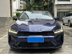 2020 Kia K5 380T GT-Line Flagship, синий — фото 2