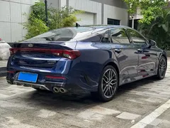 2020 Kia K5 380T GT-Line Flagship, синий — фото 12