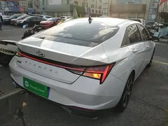 2022 Hyundai Elantra 1.5L CVT LUX Premium, белый — фото 7
