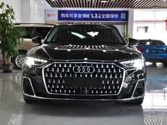 2023 Audi A8L 50 TFSI quattro Select, чёрный — фото 2