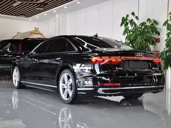 2023 Audi A8L 50 TFSI quattro Select, чёрный — фото 3