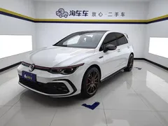 2021 Volkswagen Golf 280TSI DSG R-Line, белый — фото 1