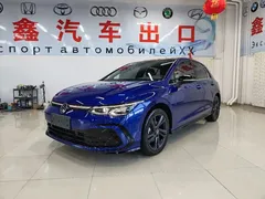 2021 Volkswagen Golf 280TSI DSG R-Line, синий — фото 1