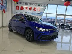 2021 Volkswagen Golf 280TSI DSG R-Line, синий — фото 3