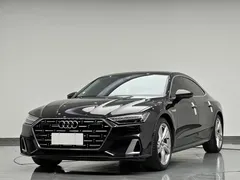 2022 Audi A7L 45 TFSI quattro S-line, чёрный — фото 1