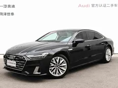 2022 Audi A7L 45 TFSI S-line, чёрный — фото 1