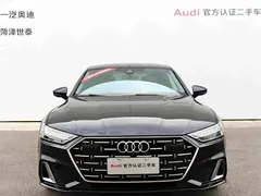 2022 Audi A7L 45 TFSI S-line, чёрный — фото 2