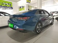 2022 Hyundai Elantra 1.5L CVT GLX Elite, синий — фото 7