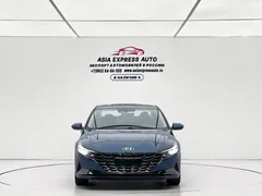 2022 Hyundai Elantra 1.5L CVT LUX Premium, синий — фото 2