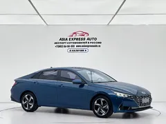 2022 Hyundai Elantra 1.5L CVT LUX Premium, синий — фото 3