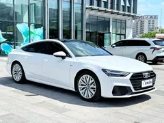 2021 Audi A7 45 TFSI, белый — фото 3