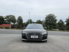 2021 Audi A8L 60 TFSI quattro Premium, чёрный — фото 2