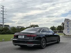 2021 Audi A8L 60 TFSI quattro Premium, чёрный — фото 21