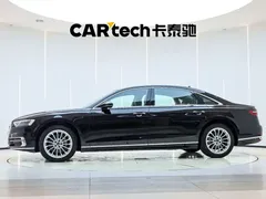 2021 Audi A8L 50 TFSI quattro Comfort, чёрный — фото 3