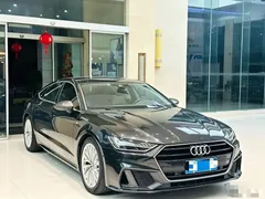 2021 Audi A7 45 TFSI, чёрный — фото 3