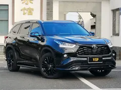 2022 Toyota Highlander 380T 4WD Premium 7-seat, чёрный — фото 3