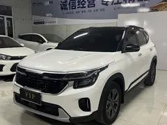 2023 Kia Seltos 1.5L CVT Luxury, белый — фото 1