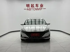 2022 Hyundai Elantra 1.5L CVT LUX Premium, белый — фото 3