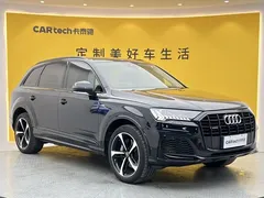 2021 Audi Q7 55 TFSI quattro S line Sport, чёрный — фото 2